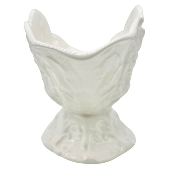 Antique Alcabaca Portugal Planter Centerpiece Fruit Bowl White Ceramic 17x8x6.5 - Picture 5 of 11